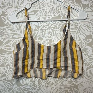 Boho Distressed Crop Top